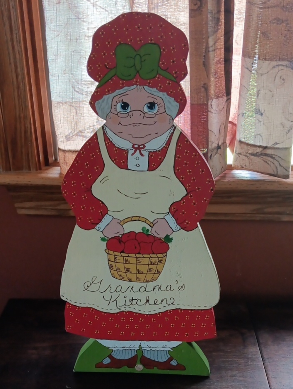 90's Grandmacore Grandma's Kitchen Shelf Sitter. 17"H X 8"W